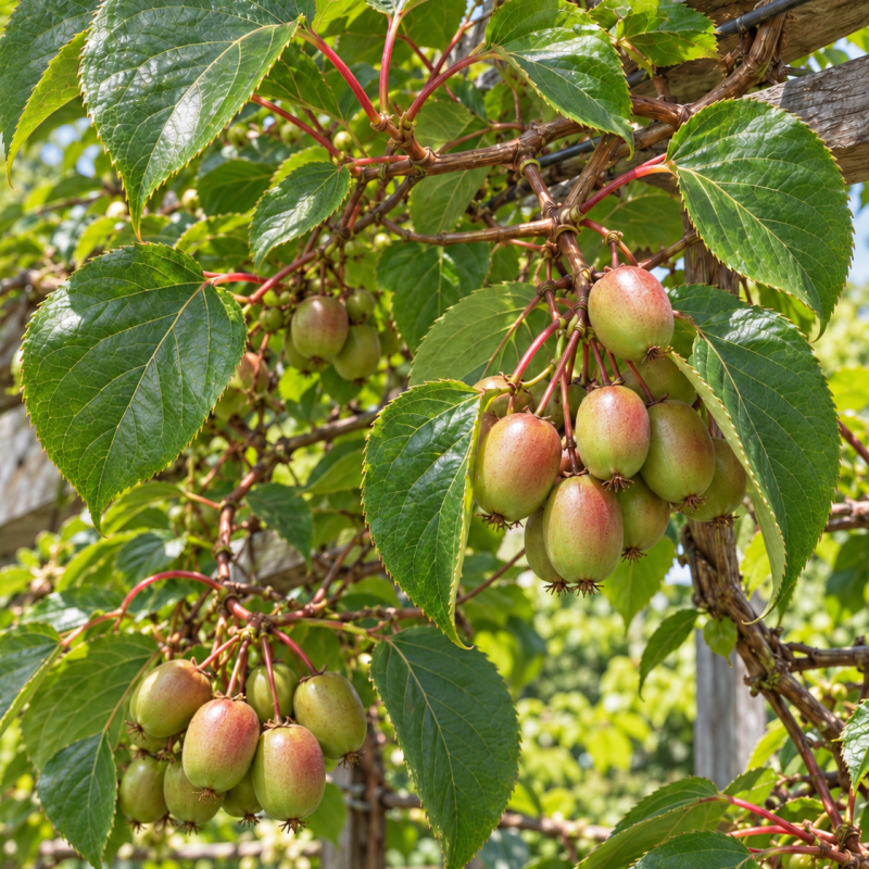 Actinidia arguta (Aktinídia žilnatá - kiwi) ‘GENEVA’ - kont. C2L, výška 30-50 cm Actinidia arguta (Aktinídia žilnatá - kiwi) ‘GENEVA’ - kont. C2L, výška 30-50 cm